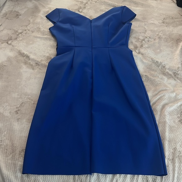 Alex Evenings Elegant Blue Sleeveless Dress Size 4 - Picture 5 of 6